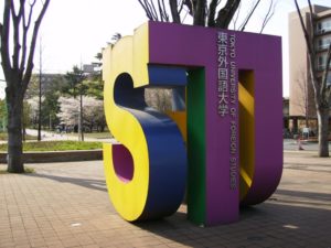 Tokyo University of Foreign Studies Sign